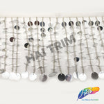 5" Beaded Sequin Fringe, BSF-001