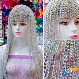 Long Rhinestone Chain Head Dress