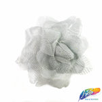 CLOSEOUT! 3D Stiff Organza/Chiffon Flower Brooches (2 pieces)