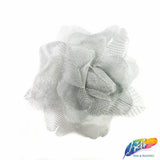 CLOSEOUT! 3D Stiff Organza/Chiffon Flower Brooches (2 pieces)