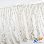 2" Beaded Fringe with 2-3mm Bugle Beads FR-011