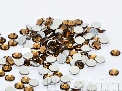 Smoked Topaz - Preciosa Non Hotfix Flatback Rhinestones