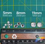 8mm Crystal Acrylic Rhinestones (1 pack = 2000 pieces)