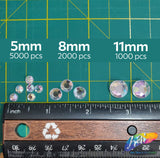 5mm Crystal AB Acrylic Rhinestones (1 pack = 5000 pieces)
