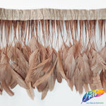 6-8" Stripped Coque Fringe (1/2 Yard)