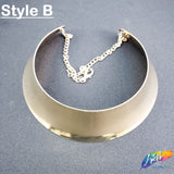 Gold Metal Choker Necklace - Style B