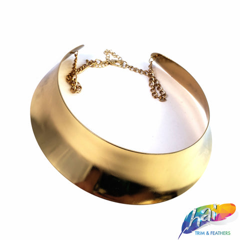 Gold Metal Choker Necklace - Style B