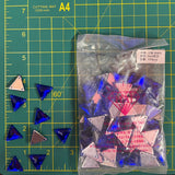 CLOSEOUT! Cobalt Blue Acrylic Stones (sold per pack), A44