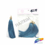 3 1/4" Silk Tassels with Gold Cap, TSL-01 (3 pieces)