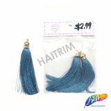 3 1/4" Silk Tassels with Gold Cap, TSL-01 (3 pieces)