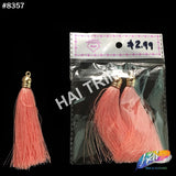 3 1/4" Silk Tassels with Gold Cap, TSL-01 (3 pieces)