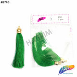 3 1/4" Silk Tassels with Gold Cap, TSL-01 (3 pieces)