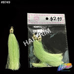 3 1/4" Silk Tassels with Gold Cap, TSL-01 (3 pieces)