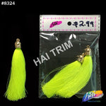 3 1/4" Silk Tassels with Gold Cap, TSL-01 (3 pieces)