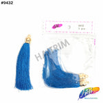 3 1/4" Silk Tassels with Gold Cap, TSL-01 (3 pieces)