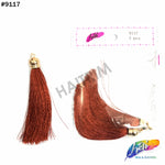3 1/4" Silk Tassels with Gold Cap, TSL-01 (3 pieces)