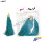 3 1/4" Silk Tassels with Gold Cap, TSL-01 (3 pieces)