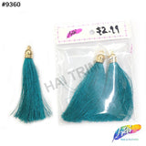 3 1/4" Silk Tassels with Gold Cap, TSL-01 (3 pieces)