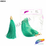 3 1/4" Silk Tassels with Gold Cap, TSL-01 (3 pieces)