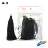 3 1/4" Silk Craft Tassels with Gold Jump Ring, TSL-02 (4 pieces)