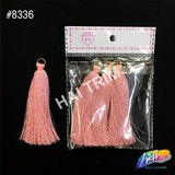 3 1/4" Silk Craft Tassels with Gold Jump Ring, TSL-02 (4 pieces)