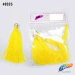 3 1/4" Silk Craft Tassels with Gold Jump Ring, TSL-02 (4 pieces)