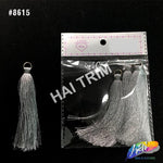 3 1/4" Silk Craft Tassels with Gold Jump Ring, TSL-02 (4 pieces)