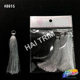 3 1/4" Silk Craft Tassels with Gold Jump Ring, TSL-02 (4 pieces)