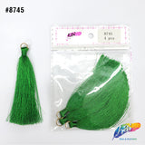 3 1/4" Silk Craft Tassels with Gold Jump Ring, TSL-02 (4 pieces)