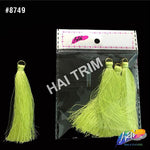 3 1/4" Silk Craft Tassels with Gold Jump Ring, TSL-02 (4 pieces)