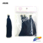3 1/4" Silk Craft Tassels with Gold Jump Ring, TSL-02 (4 pieces)