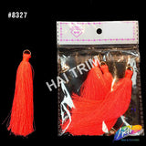 3 1/4" Silk Craft Tassels with Gold Jump Ring, TSL-02 (4 pieces)