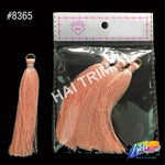 3 1/4" Silk Craft Tassels with Gold Jump Ring, TSL-02 (4 pieces)