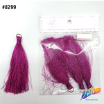 3 1/4" Silk Craft Tassels with Gold Jump Ring, TSL-02 (4 pieces)