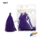 3 1/4" Silk Craft Tassels with Gold Jump Ring, TSL-02 (4 pieces)