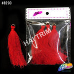 3 1/4" Silk Craft Tassels with Gold Jump Ring, TSL-02 (4 pieces)