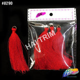 3 1/4" Silk Craft Tassels with Gold Jump Ring, TSL-02 (4 pieces)