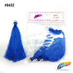 3 1/4" Silk Craft Tassels with Gold Jump Ring, TSL-02 (4 pieces)