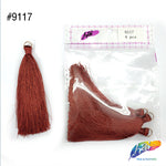 3 1/4" Silk Craft Tassels with Gold Jump Ring, TSL-02 (4 pieces)