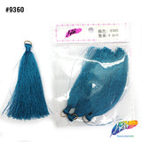 3 1/4" Silk Craft Tassels with Gold Jump Ring, TSL-02 (4 pieces)