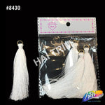 3 1/4" Silk Craft Tassels with Gold Jump Ring, TSL-02 (4 pieces)