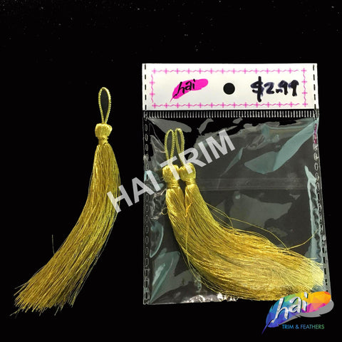 4" Metallic Gold Tassels, TSL-04