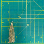 2 1/2" Gold Chain Tassels (5 pieces), TSL-06