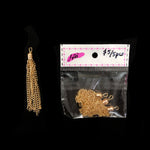 2 1/2" Gold Chain Tassels (5 pieces), TSL-06