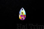 10.5x18mm Teardrop Crystal AB Sew-on Rhinestones