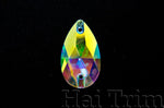 18x27mm Teardrop Crystal AB Sew-on Rhinestones