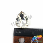 18x25mm Crystal Teardrop Sew-on Rhinestone w/ Metal Setting