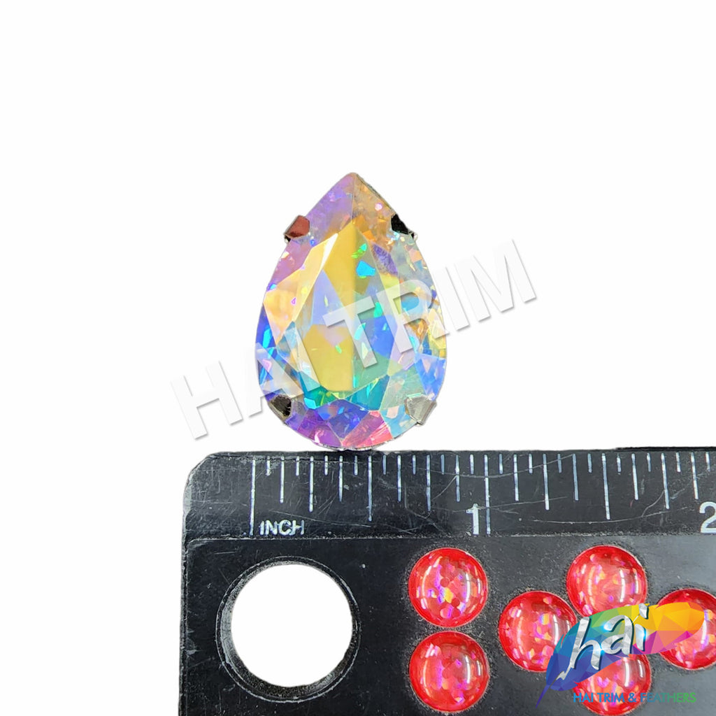 resin beads teardrop crystal ab rhinestones