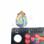 20x30mm Crystal AB Teardrop Sew-on Rhinestone w/ Metal Setting