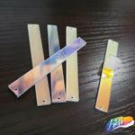 Transparent AB Rectangle Mirror Stones